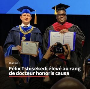 Russie : Félix Tshisekedi dédie son titre de Docteur Honoris Causa à la jeunesse congolaise